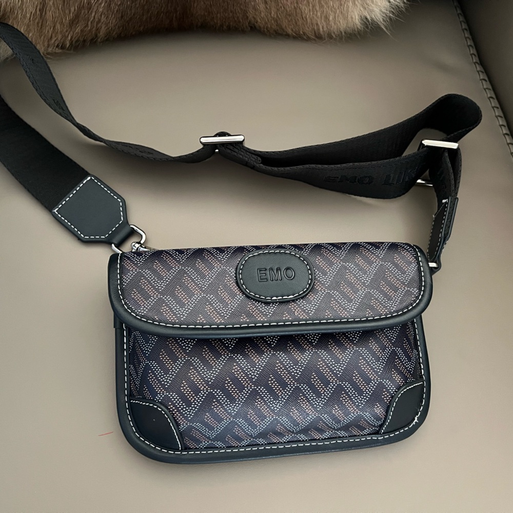 EMO Navy Blue Belt Bag